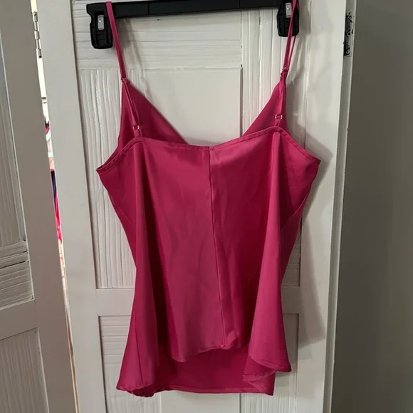 Hot Pink Cowl Neck Top - Picture 4 of 4